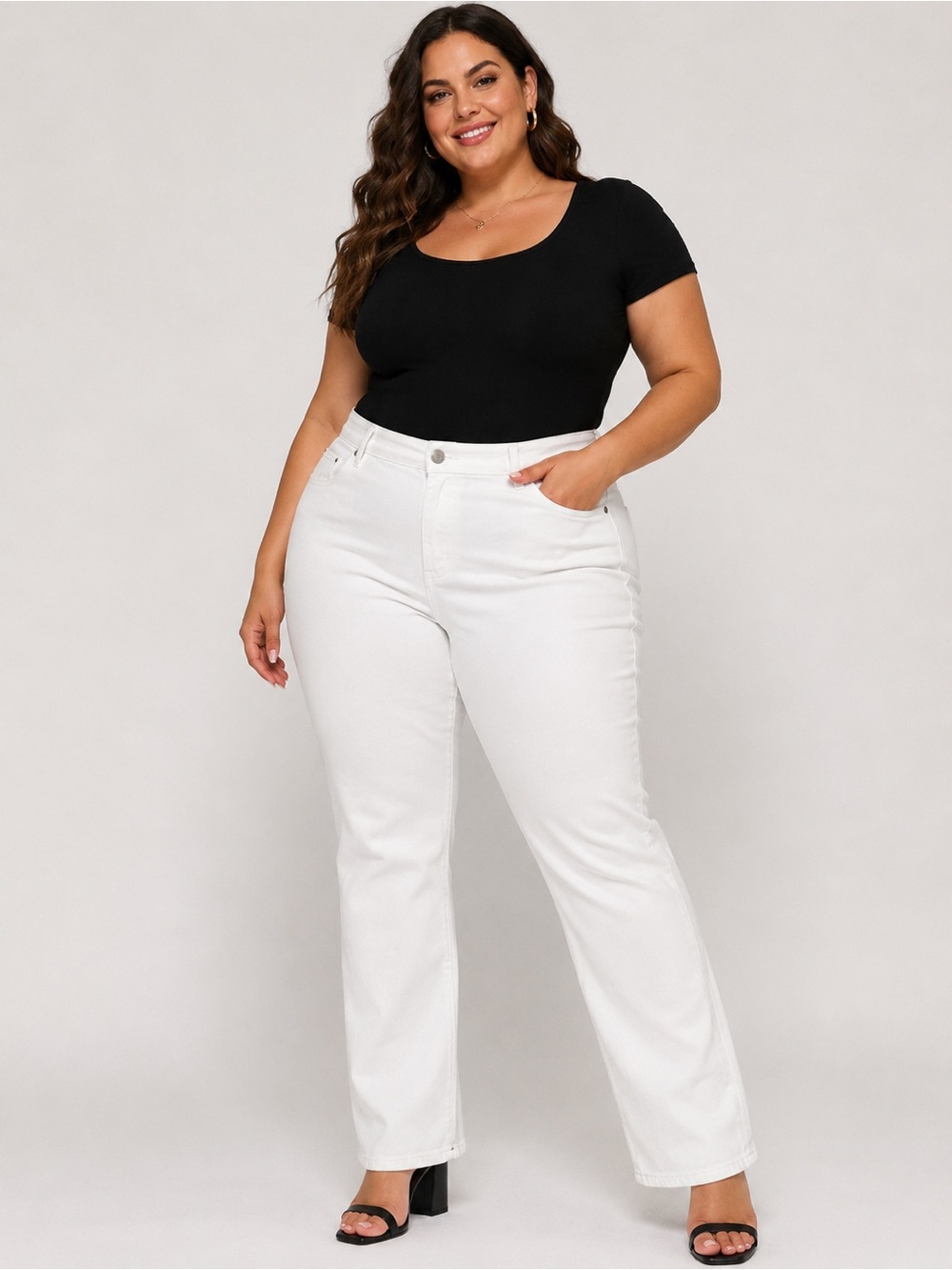NYDJ Straight Leg Jeans Plus Size 28w High Rise Stretch Denim Pants Classic Fit